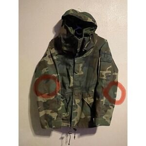 U.S. Military Camouflage Parka Extended‎ Cold Weather Camo Jacket Small/Short
